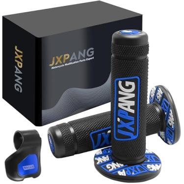 Imagem de JXPANG Punhos de guidão de motocicleta de 7/20.3 cm, cola antiderrapante para guidão de mão para bicicleta suja esquerda e 22 mm direita e 24 mm universal para Motercross Most Pit Bike ATV UTVKLX KX