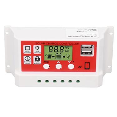 Imagem de KIMISS Controlador de Carga Solar Com Display LCD - Regulador PWM de 12V/24V para Baterias de Lítio, Saídas USB Duplas e Gerenciamento Inteligente de Carregamento PWM (#13)