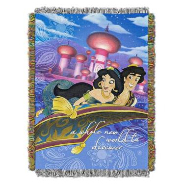 Imagem de Northwest Disney Aladdin A Whole New World Tapeçaria Cobertor de lã 116,8 cm x 152,4 cm