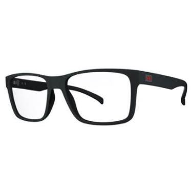 Imagem de Óculos de Grau HB Polytech 93108/50 Preto Fosco Detalhe Grafite-Masculino