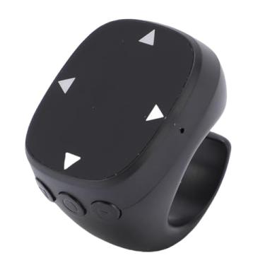 Imagem de Tangxi Anel de Rolagem, Virador de Página de Rolagem Sem Fio, Controle Remoto de Obturador de Câmera, Anel de Rolagem Sem Fio para Tablets IOS e (BLACK)