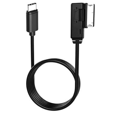 Imagem de CHOYTONG Interface de música AMI Cabo auxiliar adaptador tipo C para A3, A4, A5, A6, A8, MMI 3G+, sistema compatível com 17 Pro Max Air 16 16 Pro Max 16e 15 Plus Pro Max, Android Google Pixel Galaxy