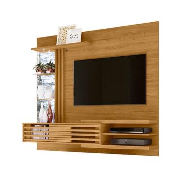 Imagem de Painel com Rack Suspenso para TV até 55 Polegadas Frizz Supreme 2 Portas Cumaru