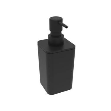 Imagem de Porta Sabonete Liquido Frasco Soprano Cor Chumbo Para Pia de Banheiro 