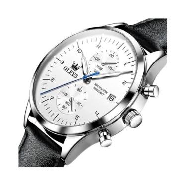 Imagem de Relógio De Quartzo Luxuoso À Prova d'Água Para Homens OLEVS Com Data L