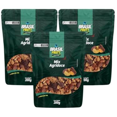Imagem de Kit 3 Mix Agridoce De Castanha Sem Glúten 200g - Brasil Frutt