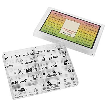 Imagem de Cryfokt Ferramenta de Reparo de Anel o de Coroa de Relógio Com 10 Grades, Caixa de Vedação à Prova D'água para Relojoeiros e Trabalhadores de Reparo, Material de Borracha