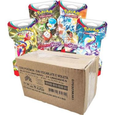 Imagem de Cards Pokemon Escarlate e Violeta Caixa Com 24 Blister - Copag