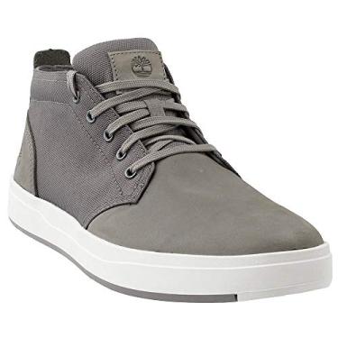 Imagem de Timberland Sapato masculino Davis Square Chukka, Nobuck cinza médio, 7.5