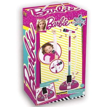Imagem de Barbie - Microfone Fabuloso com Função MP3 Player, Rosa / Roxo, Barbie
