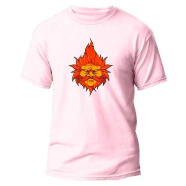 Imagem de Camiseta Basica Algodão Premium Estampada Gnomo Laranja - Pavesi, Rosa