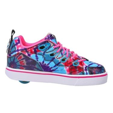 Imagem de HEELYS Girl's Tracer (Little Kid/Big Kid/Adult) Blue/Neon Pink/Tie-Dye 8 Women's M
