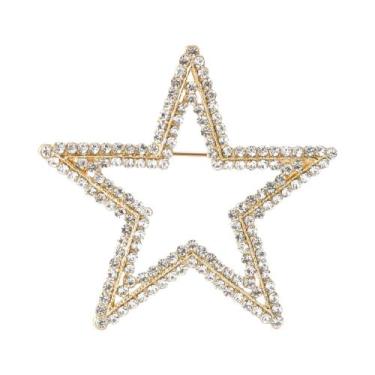 Imagem de Broches De Estrela Cadente Com Franjas De Strass Unissex Para Mulheres
