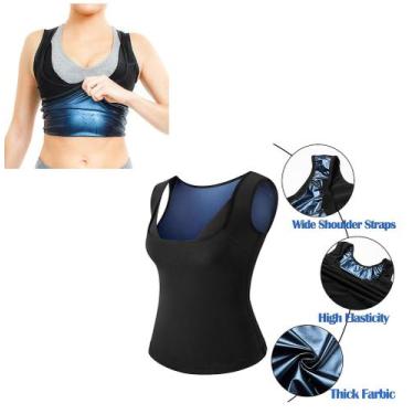 Imagem de Camiseta Queima Gordura Calorias Térmica Camisa Feminina SWEAT SHAPER,