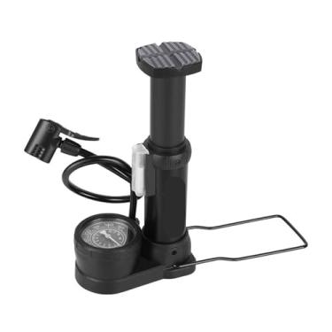 Imagem de Mini bomba de pé de bicicleta 140PSI válvula de pneu de bicicleta bomba de piso acessórios para bicicleta de estrada