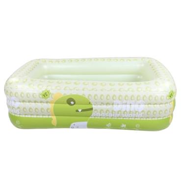 Imagem de Asixxsix Piscina Inflável, Piscina Infantil Segura de PVC Espessado Com Padrões de Dinossauros, para Brincadeiras Aquáticas de Jardim Ao Ar Livre, Tamanho 70,9 X 51,2 X 22,0 Polegadas