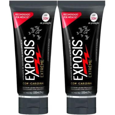 Imagem de Kit 2 Exposis Repelente Com Icaridina Gel Sem Perfume 100ml