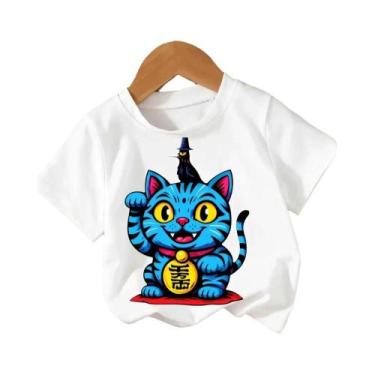 Imagem de Camiseta Infantil De Algodão Kpop Demon Hunters Harajuku Cartoon Top D