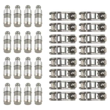 Imagem de 16 peças de elevação hidráulica + 16 peças de balancim compatíveis com Mazda 3 CX-5 6 MX-5 CX-9 CX-3 2.0L e 2.5L 2012-2024 substitui # P301-12-100 P30112100, PE01-12-1300, PE01-12-1300. , PE0111 2130