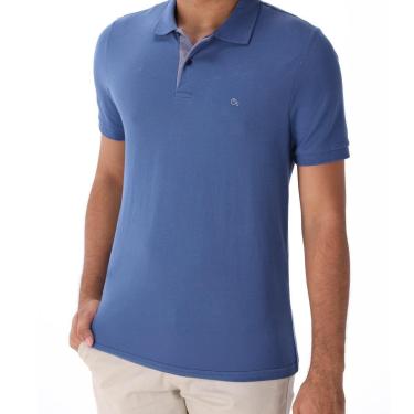 Imagem de Camisa Polo Casual Masculina Ogochi 007590001 Azul-Masculino