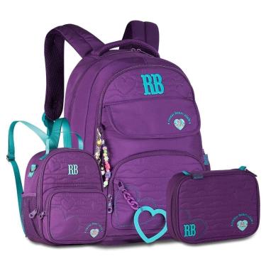 Imagem de Mochila Costas Rebecca Bonbon com Lancheira Térmica e Estojo-Feminino