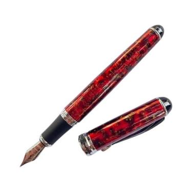 Imagem de Conjunto De Caneta Tinteiro Jinhao X750 Com Detalhes Prateados, Ponta 