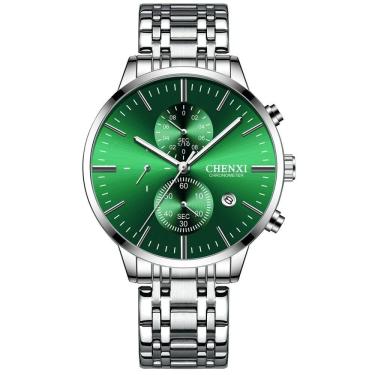 Imagem de Relógio Masculino Chenxi Cx-971 à Prova D'água Verde