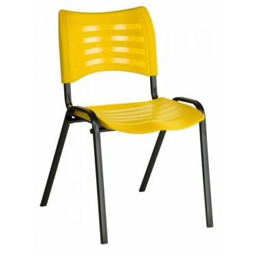 Imagem de Cadeira Empilhável Iso Linha Polipropileno Iso Amarelo