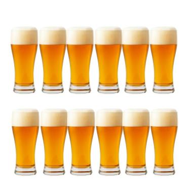 Imagem de Jogo 12 Copo De Cerveja Chopp De Vidro Tulipa Bar Restaurante 315ml Em Casa Tem