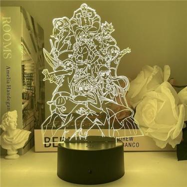 Imagem de Escanor de fotos em grupo de anime Night Light USB Seven Deadly Sins -