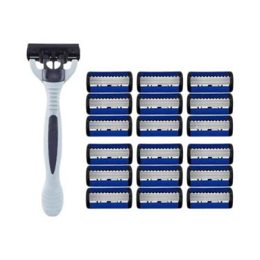 Imagem de Aparelho De Barbear Manual Clássico De 6 Lâminas Para Homens E Mulhere