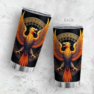 Imagem de Caneca de café Tumbler Oasisdream 600 ml com impressão Phoenix