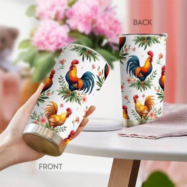 Imagem de Caneca de café Tumbler Oasisdream 600mL de aço inoxidável