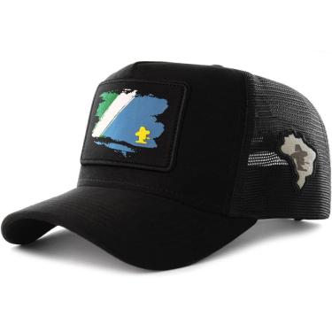 Imagem de Boné Sacudido`s - Bandeira Mato Grosso do Sul - Preto