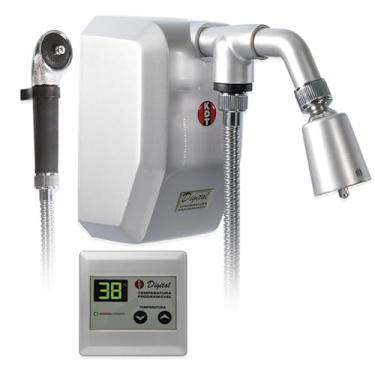 Imagem de Ducha Inteligente Digital Prata com Desviador 8.800W