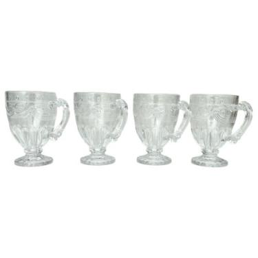 Imagem de Jogo Com 4 Xícaras de Cristal Imperial Transparente 190ml - LYOR