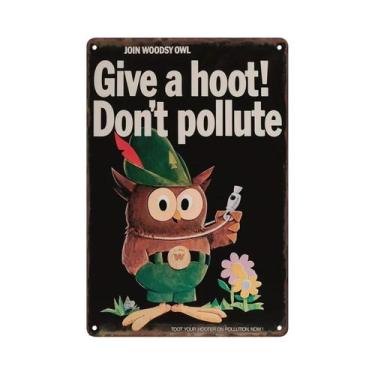 Imagem de Placa De Metal Vintage De Advertência, Pôster De Arte Em Ferro Para Ca