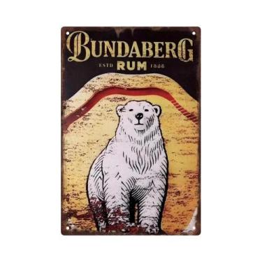 Imagem de Placa De Metal Vintage Retro Malibu Para Cerveja, Uísque E Vinho, Deco