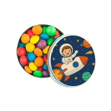 Imagem de Latinha Lembrancinha Personalizada Aventura Espacial