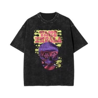 Imagem de Camiseta Vintage Masculina Com Estampa Gráfica Tame Impala, Moda Retro