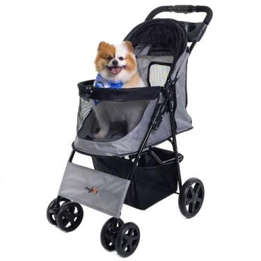 Imagem de Carrinho de passeio para Pet, animal de estimação, cachorro, cão, gato