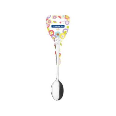 Imagem de Colher Infantil de Inox Tramontina Baby 63970/015, Prata, Baby