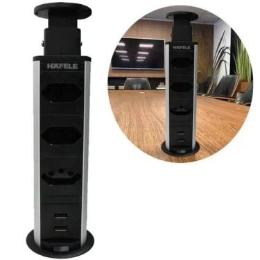 Imagem de Torre de 3 Tomadas com 2 USB 20A Bivolt Power Plug 822.91.121 Hafele