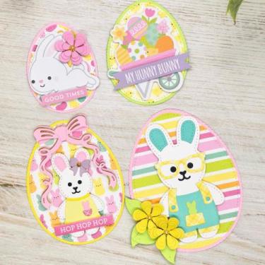 Imagem de Moldes de Corte em Metal KSCRAFT para Páscoa com Molduras de Ovos com 