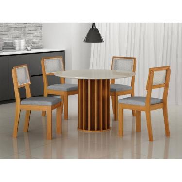 Imagem de Sala de jantar MDF redonda 4 lugares Florença - Arbo Design