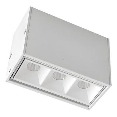 Imagem de Spot Sobrepor Picco Triplo Orientável Interlight 2782ab Led Integrado 