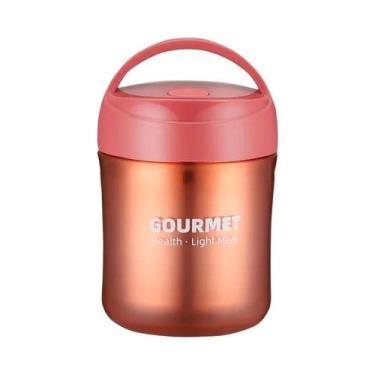 Imagem de Lancheira Térmica Infantil De Aço Inoxidável 500ml, Copo Para Sopa E M