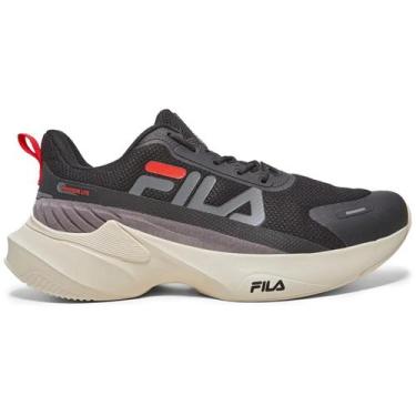 Imagem de Tênis Fila Progress Lite Masculino - Preto e Vermelho, 43