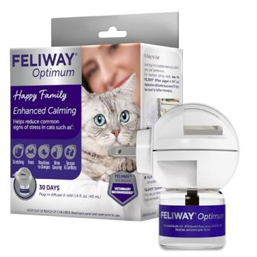 Imagem de FELIWAY® Kit inicial de difusor de feromônios Optimum 30 dias para acalmar gatos, 48 ml...