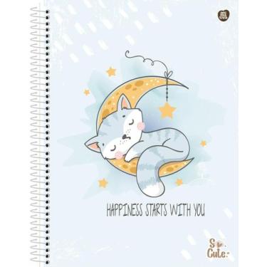 Imagem de Caderneta (Pequena) Espiral 1/8 So Cute 80 Folhas Capa Dura 10,1 x 15c